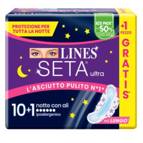 Lines Seta Ultra Notte Cp 10+1