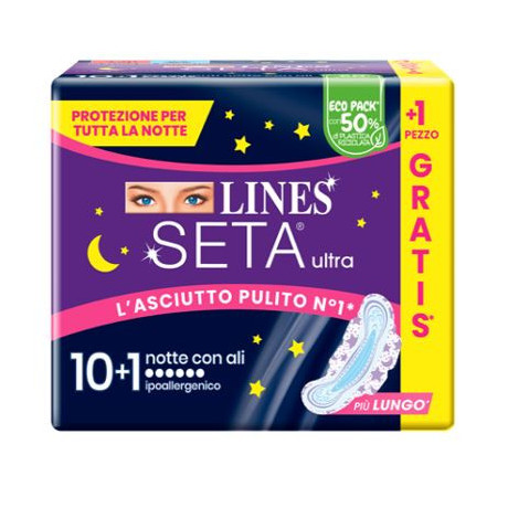 Lines Seta Ultra Notte Cp 10+1