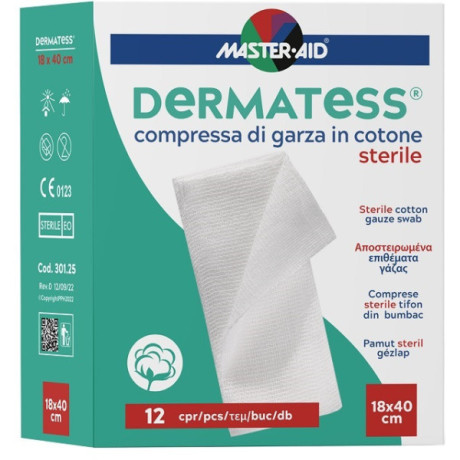 Dermatess Cot Garza 18x40 12pz