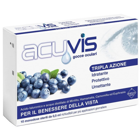 Acuvis Gocce Ocul 10 Flaconcino 0,5ml