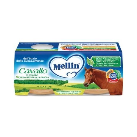 Mellin Omogeneizzato Cavallo E Patate 2 X 80 g