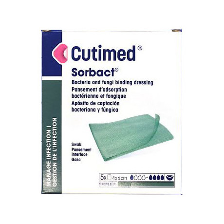 Cutimed Sorbact Medicato 4x6cm5pz