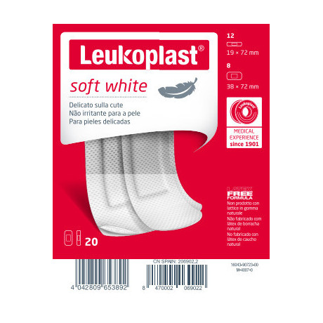 Leukoplast Soft White 20pz Ass