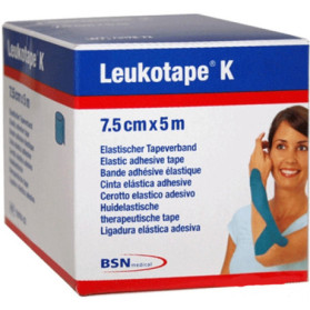 Benda Adesiva Leukotape K Per Taping Fisioterapico Larghezza 7,5 Cm Lunghezza 5 M Color Rosso In Rotolo