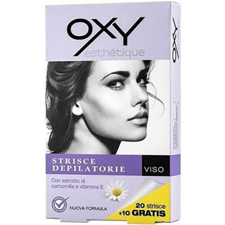 Oxy Strisce Depil Viso 20pz