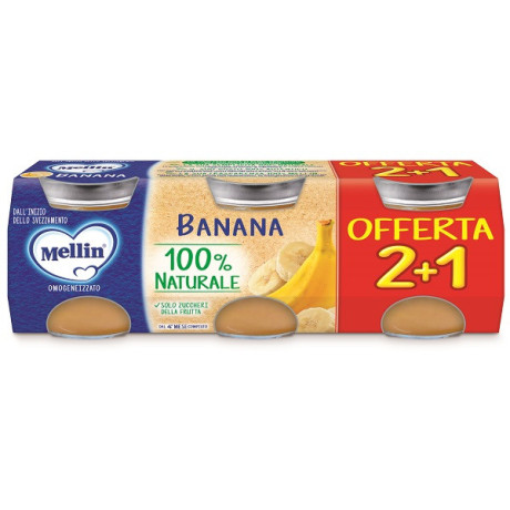 Mellin Omog Banana 3pz 100g