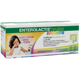 Enterolactis Bevibile Bambini 12 Flaconcino