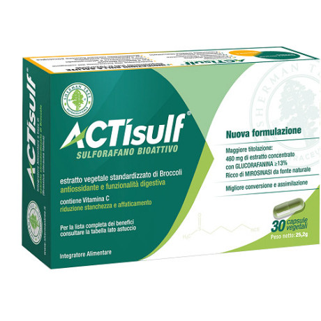 Actisulf Sulforafano 30 Capsule Veg