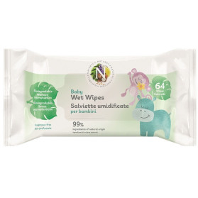 Baby Wet Wipes Natural 64pz