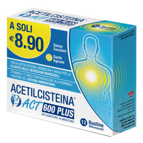 Acetilcisteina Act 600 Plus12b