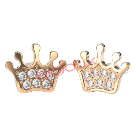 Bjt707 Orecchini Baby Crown Rg