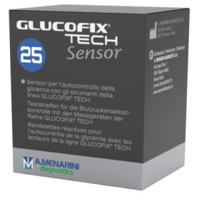 Glucofix Tech Sensor 25 Strisce