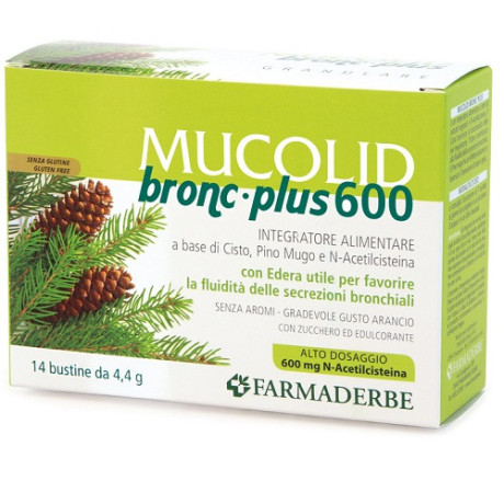 Mucolid Bronc 600 Plus 14 Bustine