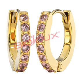 Bjt728 Orecchini Rose Crys Gp
