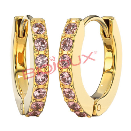 Bjt728 Orecchini Rose Crys Gp