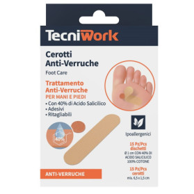 Cerotti Anti Verruche Piedi 15 + 15 Pezzi