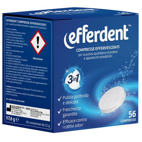 Efferdent Effervescenti 56 Compresse