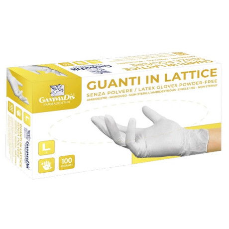 Guanti Lattice Con Polvere Medium 100 Pezzi