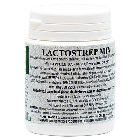 Lactostrep Mix 500 Macerato Glicerico 50 Capsule