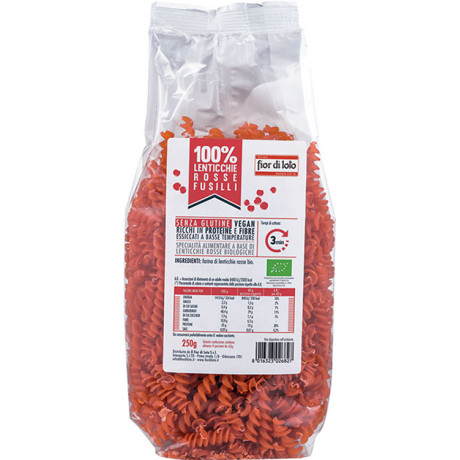 Fusilli Lenticchie Rosse Bio