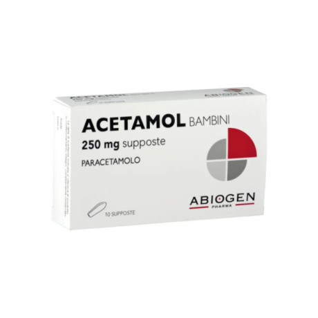 Acetamol Bambini 10 Supposte 250mg