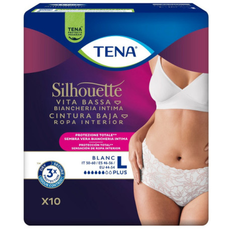 Tena Silhouette P White L 10pz