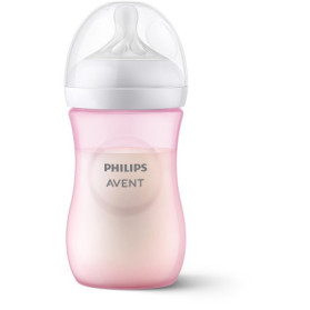 Avent Bib Nat 3,0 Rosa 260ml