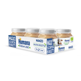 Humana Omog Manzo Bio 6x80g