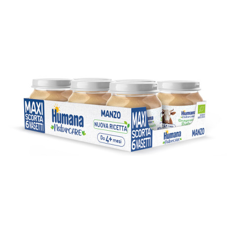 Humana Omog Manzo Bio 6x80g