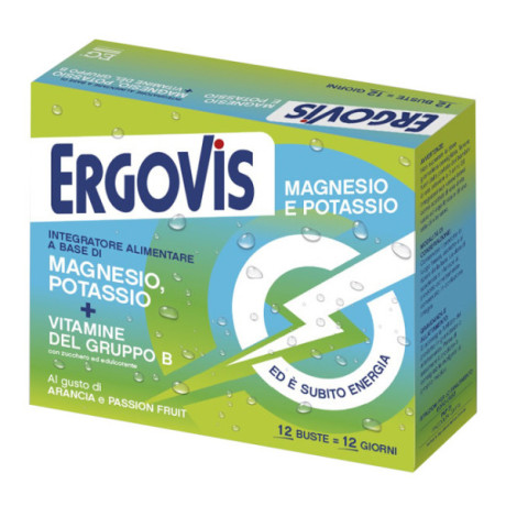Ergovis Mg+k Vit B C/zuc12 Bustine