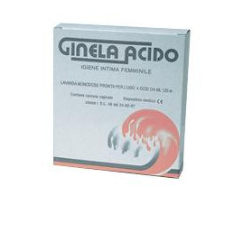Ginela Acido Lavanda Vaginale 4 Flaconi Monodose 125 ml + 4 Minicannule