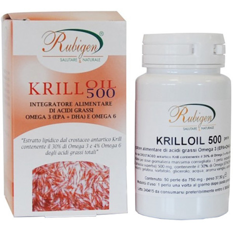 Rubigen Krill Olio Omega 3-6 50 Perle