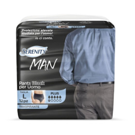 Serenity Man Pants Black L 12p