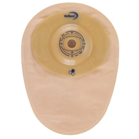 Sacca Per Colostomia Welland Aurum Convex Colo Midi Opaca Ritagliabile 13-35 Mm 10 Pezzi