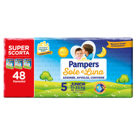 Pampers Sole&luna Trio J 48pz