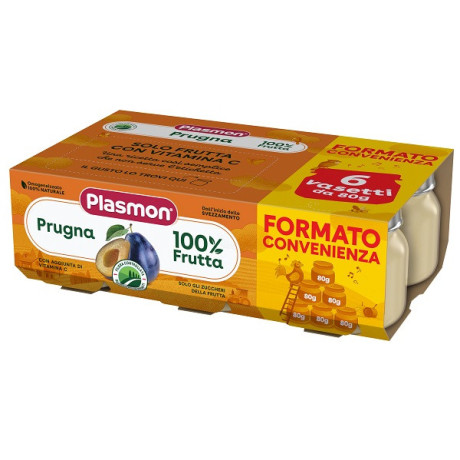 Plasmon Omog Prugna 6x80g