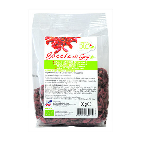 Fsc Semplice&bio Bacche Di Goji Bio Adulti Alto Contenuto Di Fibra 100 g Fsc Semplice&bio Bacche Di Goji Bio Adulti Alto Contenuto Di Fibra 100 g