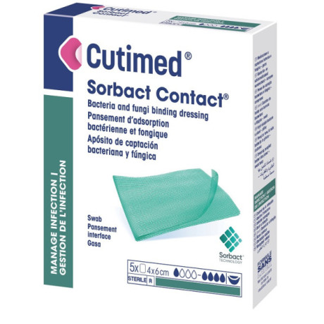 Cutimed Sorbact Contenitore 4x6cm 5pz Cutimed Sorbact Contenitore 4x6cm 5pz