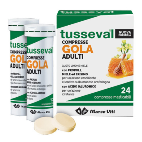 Tusseval Gola Adulti 24 Compresse Mas