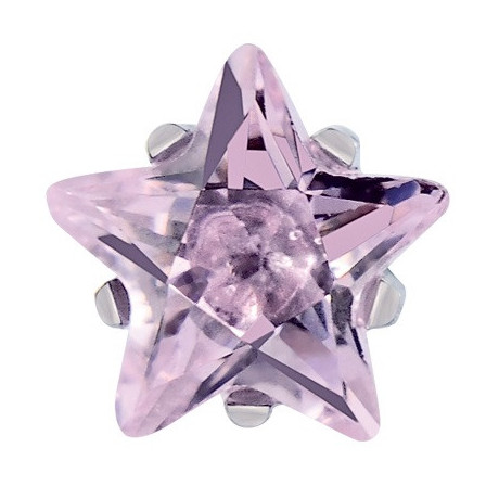 Pre Orecchino Tiffany Stella 5 Mm Rosa