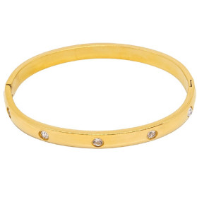 Atelier 74 Bracc Rigido Or Strisce