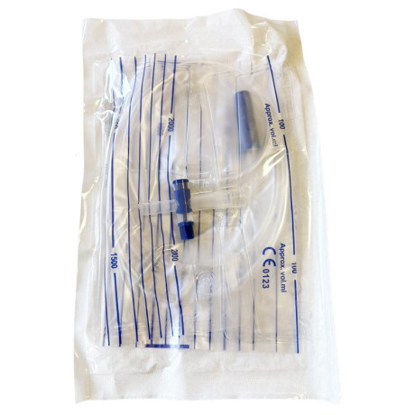 Sacca Urina 2l C/scar 130cm 1p