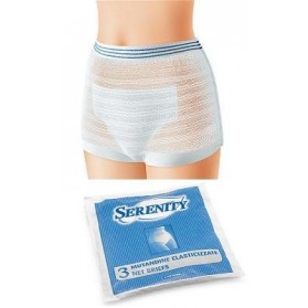 Mutandina Elastica Rettangolare A Rete Serenity Xl 3 Pezzi