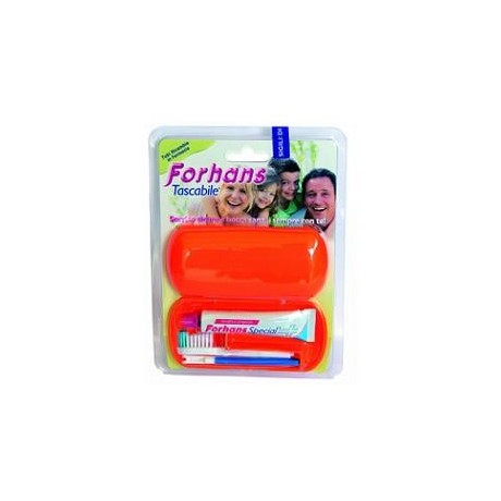 Forhans Travel Kit Tascabile Composto Da Spazzolino Da Viaggio + Forhans Special Pasta Dentifricia Tubetto 12,5 ml