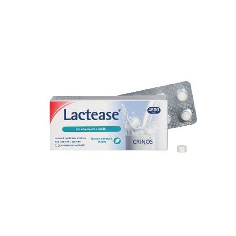 Lactease 4500 Fcc Aroma Menta 30 Compresse Masticabili