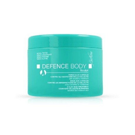 Defence Body Anticellulite Fango Alle 3 Argille Vaso 500 g