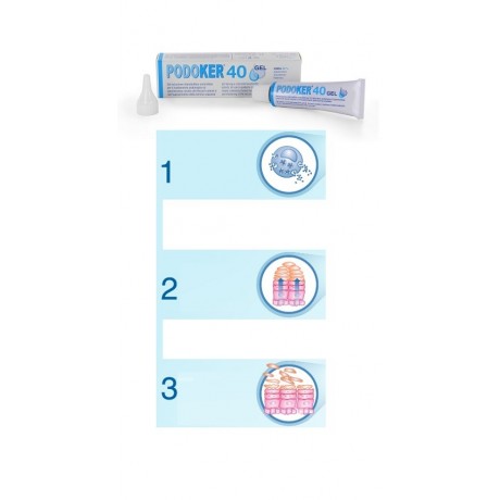 Podoker 40 Gel Azione Cheratolitica Tubo Da 30 ml Con Applicatore