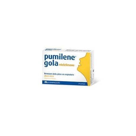 Pumilene Gola Miele Limone 24 Pastiglie