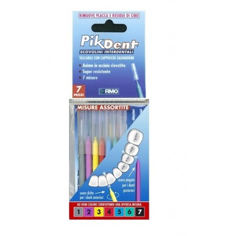 Pikdent Stuzzicolino 1 Bustina Con 7 Misure Assortite