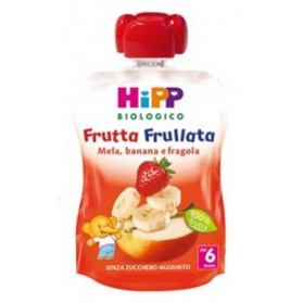Hipp Biologico Frutta Frullata Mela Banana Fragola 90 g